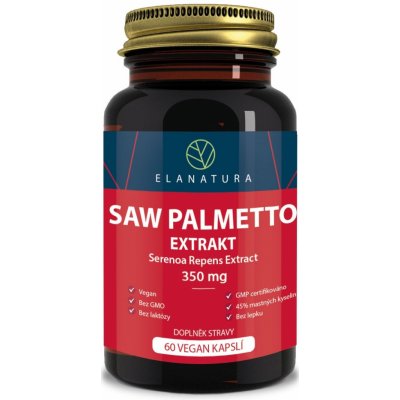 Saw Palmetto extrakt 350 mg Serenoa repens 60 vegan kapslí