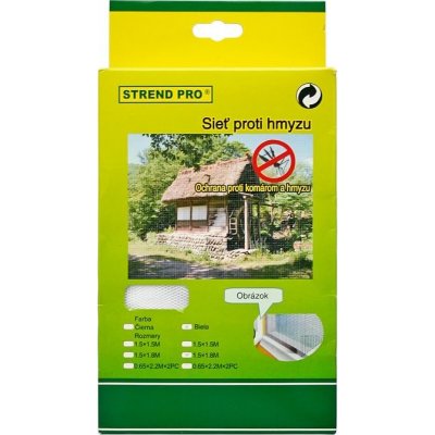 Strend Pro Síť FlyScreen2 220x65 cm, proti hmyzu a komárům, na balkonové dveře, černá PE, bal. 2 ks ST2210652 – Zboží Mobilmania