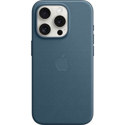 Apple z tkaniny FineWoven s MagSafe na iPhone 15 Pro, tichomořsky modré MT4Q3ZM/A – Zbozi.Blesk.cz