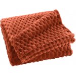 Douceur d'intérieur Flanelový přehoz 125 x 150 cm FROSTY, Podzimní kouzlo oranžová – Sleviste.cz