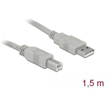 DeLock 82215 USB 2.0 A (M) - USB 2.0 B (M), 1,8m, šedý