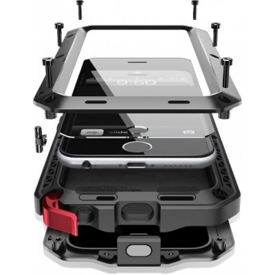 Pouzdro SES EXTRÉMNĚ odolné hliníkovo-silikonové Apple iPhone SE (2020) - černé – Zboží Mobilmania