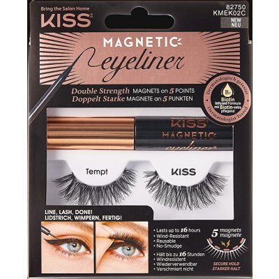 KISS Magnetické umělé řasy s očními linkami 02 Tempt – Zboží Dáma