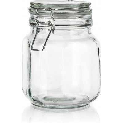 Banquet Dóza hermetická hranatá skl. s patentním uzávěrem 1000ml – Sleviste.cz