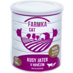 Sokol Falco Farmka Cat kusy jater v hovězím 800 g – Zboží Mobilmania