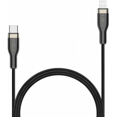 Fixed FIXDB-CL2-BK USB-C/Lightning, 2m, černý – Zbozi.Blesk.cz