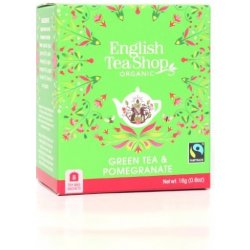 The English Tea Shop Zelený čaj s granátovým jablkem mandala 8 sáčků