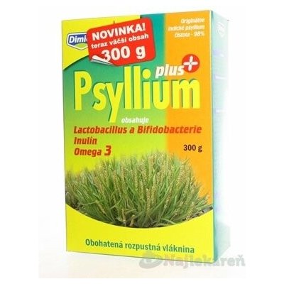 asp Psyllium PLUS rozpustná vláknina + Laktobacillus, Bbifidobacterium, inulin, Omega-3 300 g – Hledejceny.cz
