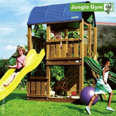 Jungle Gym hřiště Farm se skluzavkami 240 a 300 cm – Zbozi.Blesk.cz