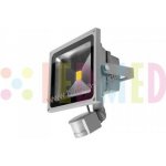 LEDMED COB LED VANA S venkovní reflektorové svítidlo se senzorem 20W, aluminium - neutrální – Hledejceny.cz