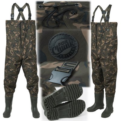 Fox Chunk Camo Lightweight Waders prsačky s botami – Zboží Mobilmania