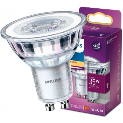 Philips GU10 LED žárovka 3.5W = 35W 255 lm 2700K teplá bílá reflektor – Zboží Živě