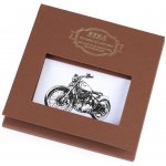 Pánský kapesník kolo auto motorka/dárková kazeta barva 3 bílá motorka – Zboží Dáma