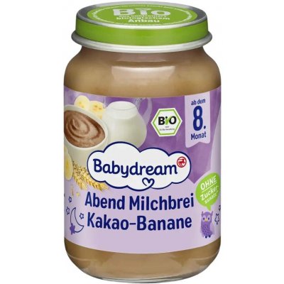 Babydream BIO mléčná kaše s banány a kakaem 190 g – Hledejceny.cz