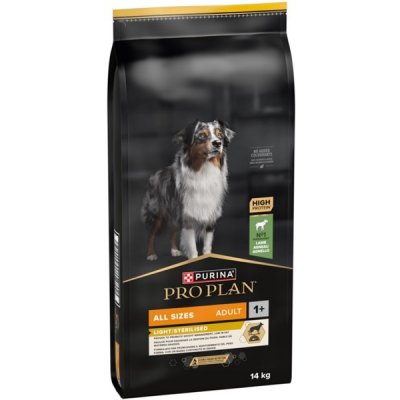 Purina Pro Plan All Sizes Adult Light Sterilised Lamb 14 kg – Zboží Mobilmania