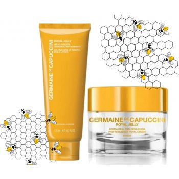 Germaine de Capuccini Royal Jelly Comfort pleťový krém pro normální pleť 50 ml + odličovací pleťové mléko 125 ml dárková sada