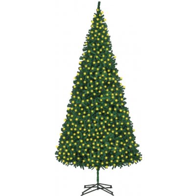 vidaXL Umělý vánoční stromek s LED osvětlením 500 cm zelený – Zbozi.Blesk.cz