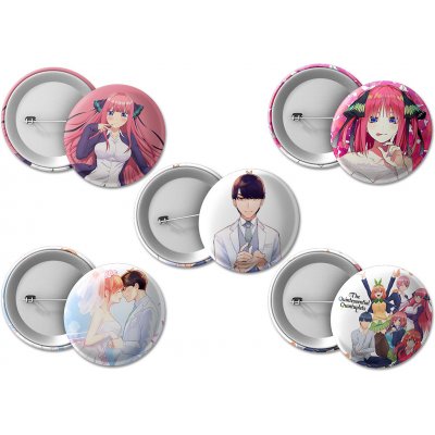 The Quintessential Quintuplets Mini set placek Nino Nakano - 50 mm – Zboží Dáma