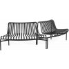 Zahradní lavice HAY Palissade Park Dining Bench Out/Out set of 2 anthracite