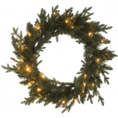 J-line Umělý vánoční LED věnec Susie 60 cm – Hledejceny.cz
