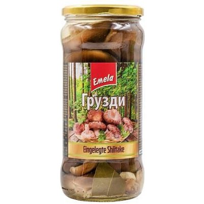 Emelja nakládané houby Shitake 660 g