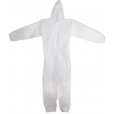 Levior polypropyl. overal s kapucí bílý M – Zboží Dáma