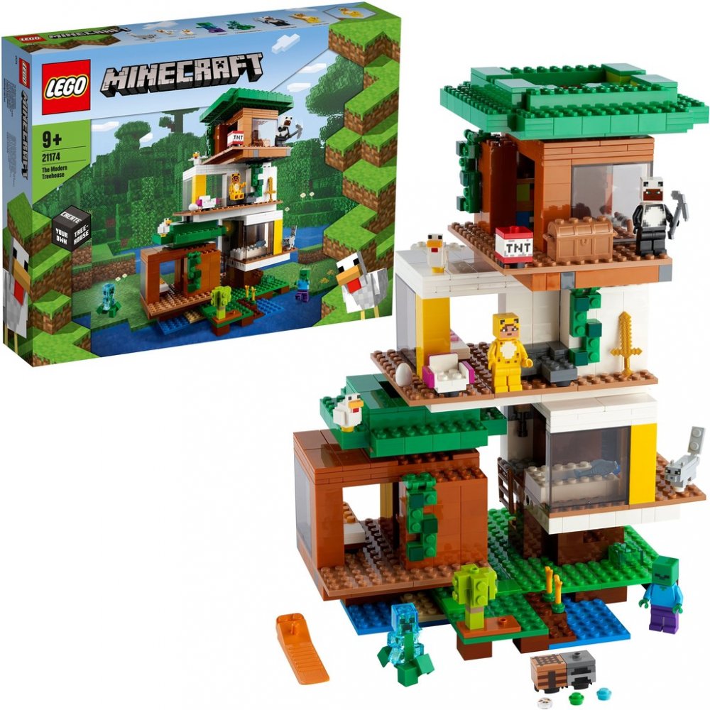 LEGO® Minecraft® 21174 Moderní dům na stromě | Srovnanicen.cz