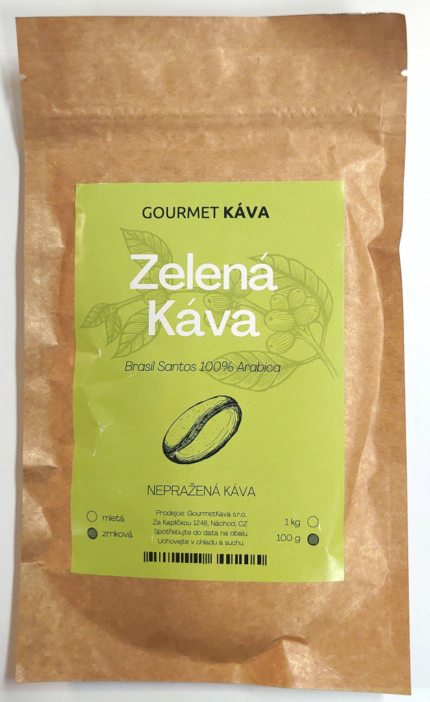 Gourmet Káva Zelená Káva nepražená 100 g