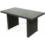 Deokork Ratanový stůl 140 x 80 cm SEVILLA (antracit) – Hledejceny.cz