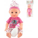 Teddies miminko 31 cm pijící a čůrající pevné tělo s lahvičkou – Hledejceny.cz