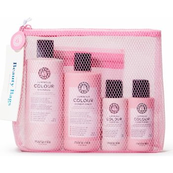 Maria Nila Luminous Colour Beauty Bag šampon 300 ml + kondicionér 300 ml + šampon 100 ml + kondicionér 100 ml dárková sada
