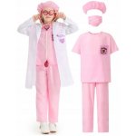 Korbi doktorky růžový pro holčičku halloweenský – Zboží Mobilmania