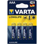 Varta LongLife AAA 4ks 4103 101 414 – Zboží Živě