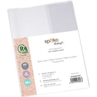 Spoko ReLeaf obaly na sešity A5 balení 10 ks – Zboží Dáma