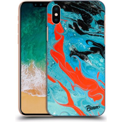 Pouzdro Picasee silikonové Apple iPhone X/XS - Blue Magma čiré – Zboží Mobilmania