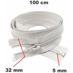 Zip spirálový Dělitelný Bílý 5 mm délka 100 cm – Hledejceny.cz