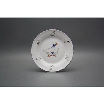 Bohemia Porcelán 1987 Talíř dezertní 19cm Verona Husy FML