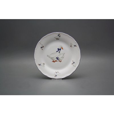 Bohemia Porcelán 1987 Talíř dezertní 19cm Verona Husy FML