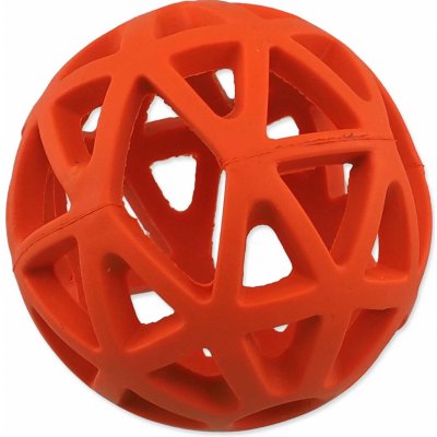Dog Fantasy Děrovaný míček oranžový 7 cm