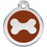 Red Dingo Známka Kost hnědá S 20 mm – Hledejceny.cz