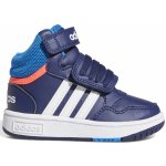 adidas Hoops 3.0 MID AC Modrá bílá lososová – Zboží Dáma