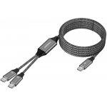 PremiumCord ku31pow02 USB-C Inteligentní rychlo nabíjecí s chytrým rozdělením výkonů 1m – Zboží Živě