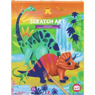 Tiger Tribe Vyškrabávací omalovánky Scratch Art Dinosaurs – Zboží Mobilmania