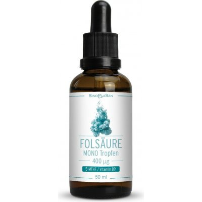SinoPlaSan MONO kapky tekutá kyselina listová 5-metyltetrahydrofolát 400 µg 50 ml – Hledejceny.cz