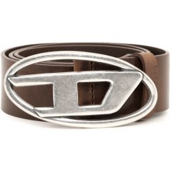 Diesel OVAL D LOGO B-1DR BELT CHOCOLATE TORTE