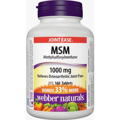 Webber Naturals MSM 1000 mg 160 tablet