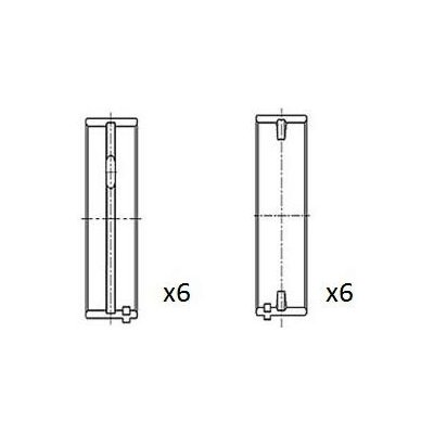 Hlavní ložiska klikového hřídele FAI AutoParts BM1062-025 – Hledejceny.cz