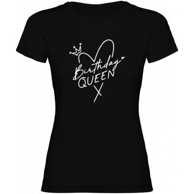 Tisknemena.cz Dámské tričko BIRTHDAY QUEEN černá – Sleviste.cz