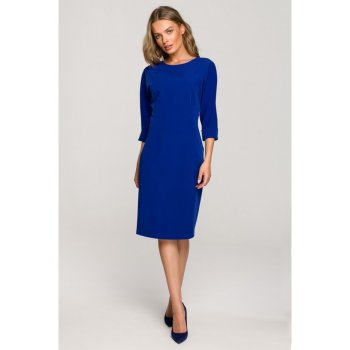 S324 Batwing sleeve sheath dress royalblue