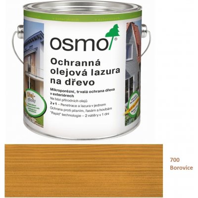 Osmo 700 Ochranná olejová lazura 2,5 l Borovice – Zbozi.Blesk.cz